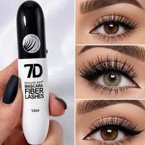7D Fashion Waterproof Voluminous Lengthening Volumizing Enhancing Beauty Mascara for Beginners, Makes Eyelashes Thicker, Enhances Makeup Refinement, Ideal Gift for Makeup Lovers clump-free lash