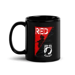 RED/POW/MIA Mug .Gift Mug For Relatives And Friends On Holidays And Birthdays.