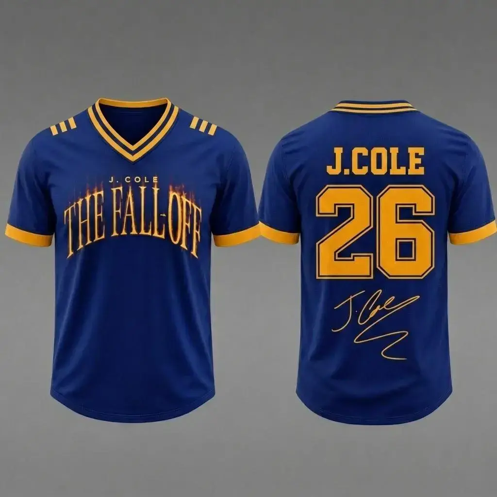 J.Cole The Fall-Off Tour 2026 Baseball Jersey, Disc 29, Disc 39 Hip-Hop Shirt, Graphic Tee, Cole World Music Fan Merch Shirt