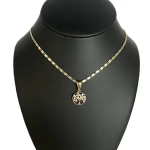 Tree of Life Pendant Necklace - Gold Plated for Women