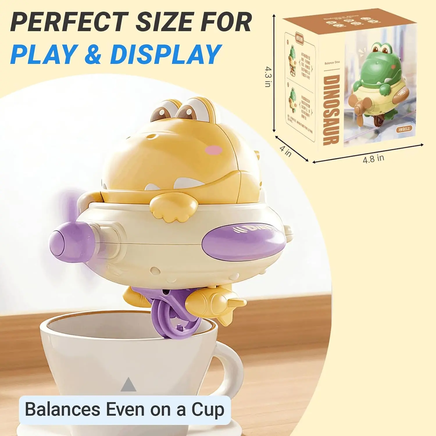 Dinosaur toys, interactive motorized balancing dinosaurs, spinning gyro toys—help improve concentration and make fun, stress-relieving gifts for both children and adults. Cute and fun!