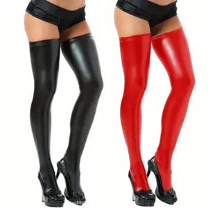 2 Pairs Leather Pants, High-tube Socks, Stockings, Game Uniforms, Performance Costumes, Stage Costumes