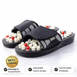 Acupoint Massage Slippers Massager Shoes For Feet Unisex Home Flip Flop Health Care Rotating Feet Chinese Acupressure