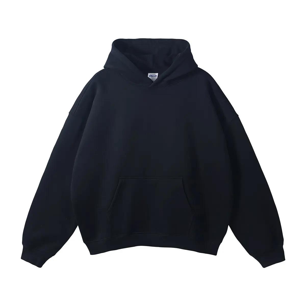 hoodie-Black off shoulder sleeves