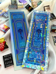 Cerulean Blue Holographic Bookmark