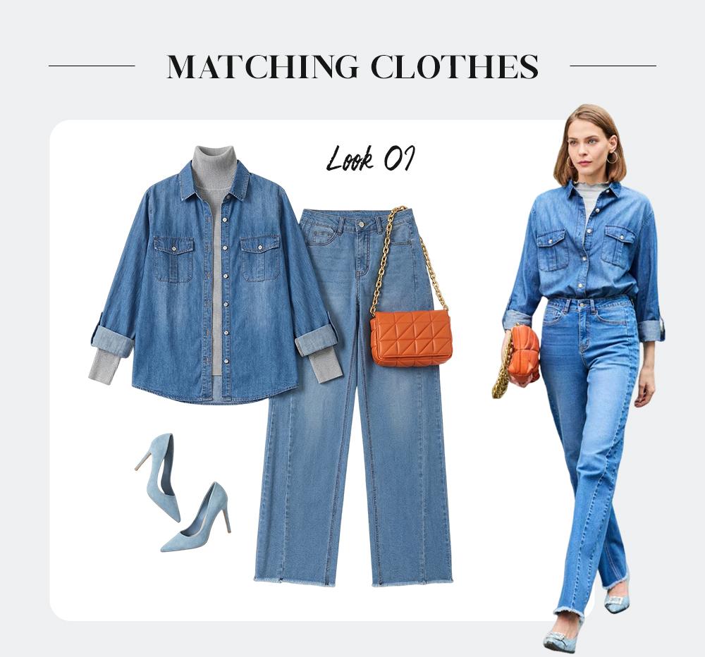 Sidefeel Women's Wide Leg Jeans High Waisted Stretchy Raw Hem Zimbaplatinum Denim Pants