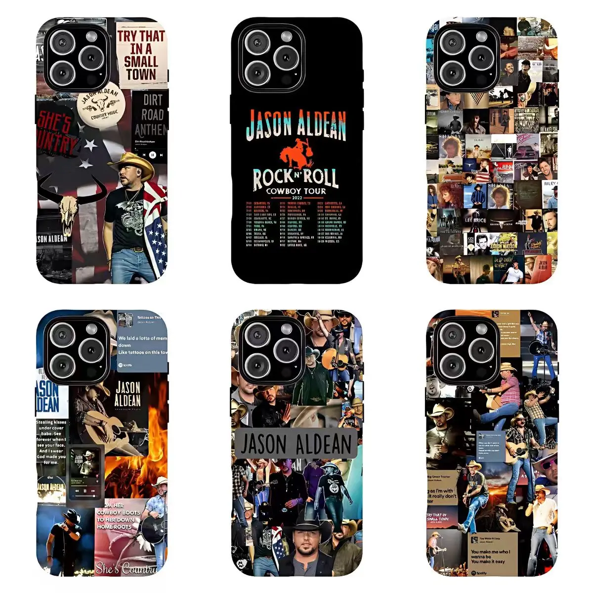 Jason Aldean Country Phone Case Collection, Shockproof Cover, Suitable for iPhone 17/16/15/14/13/12/11 Pro Max/Plusand Samsung Galaxy S23-25, shock-absorbing,Country Music Fan Gift