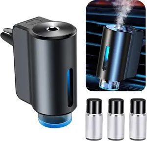 Car Air Freshener - 3*10ML Natural French Perfume, Portable Waterless Car Diffuser Air Freshener Car Aromatherapy Diffuser, Adjustable Concentration Scent，Festive gifts , Portable Waterless Diffuser for Cars with Aromatherapy Functionality