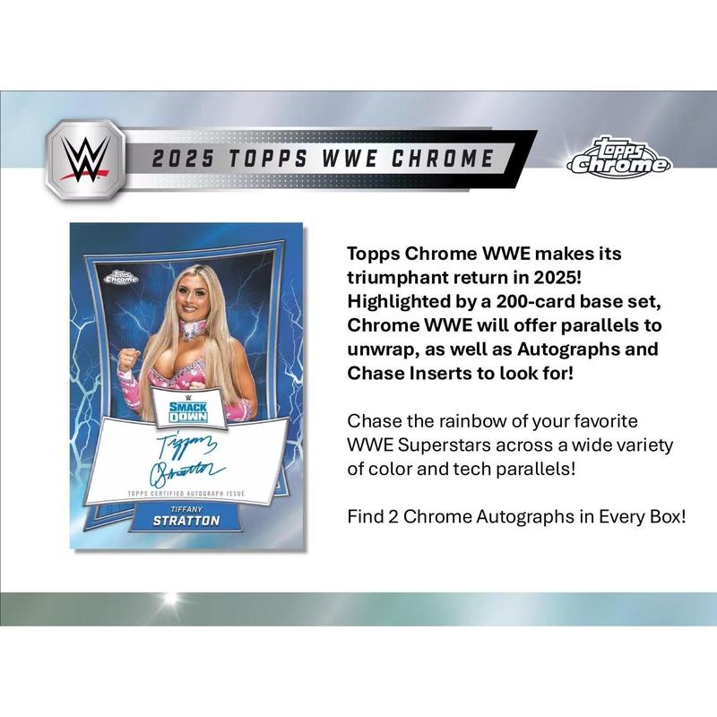 2025 Topps Chrome WWE Breakers Delight Trading Cards