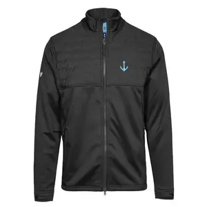 Seattle Kraken Anchor Control Jacket - Black Long Sleeve Fitted Minimalist All-Seasons Coat with Pockets & Team Logo