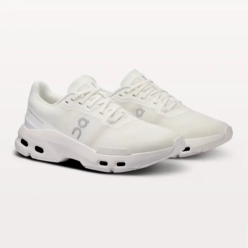 On Women's Cloudpulse Running Shoes, White & Frost - Full Size
