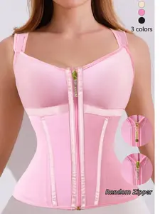 Women's Solid Color Shapewear Top with Straps, Tummy Control Shaper, Women's Shapewear for Everyday Wear