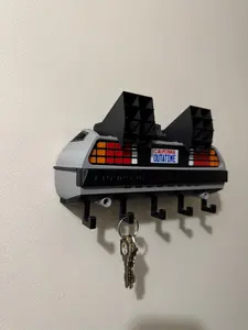 DeLorean Time Machine KeyHanger Durable Unique Design Functional Versatile Collectible Key Organizer for Car Keys