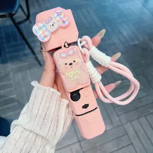 Luxury Cute Cartoon Handmade DIY Glitter Dog Silicone Camera Case, Ultra-Thin Soft Silicone Full Protection for Dji Pocket3 Camera Accessories