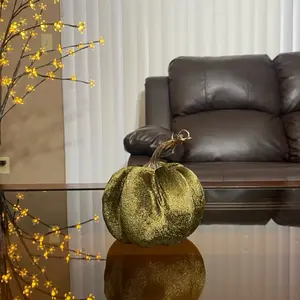 Artificial Velvet Pumpkin Fall Decor for Festive Season Halloween & Thanksgiving Decor  Velvet Pumpkins for Home Decor