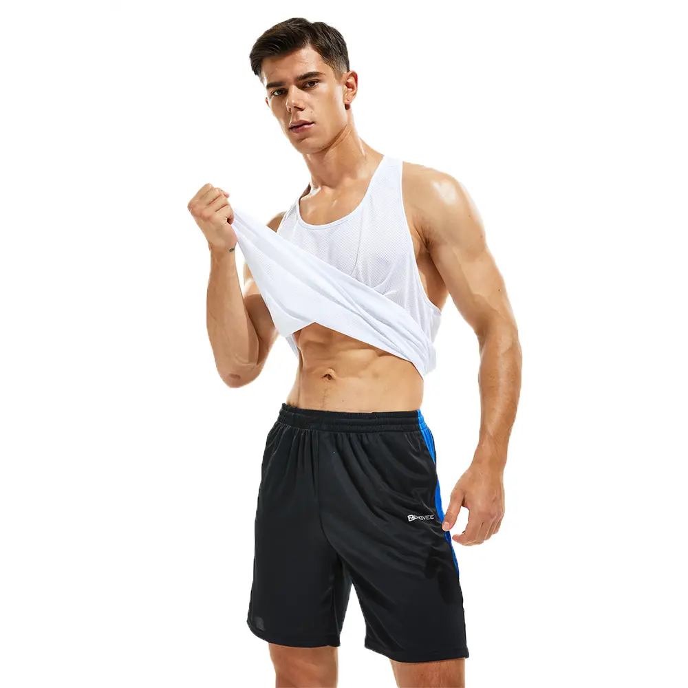 Men's 3-Pcs Athletic Sports Vest - 100% Polyester, Sleeveless Y-Back, Breathable, Flexible, Pull-On, Sweat-Proof, Anti-Odour Top for Gym Training, Cycling