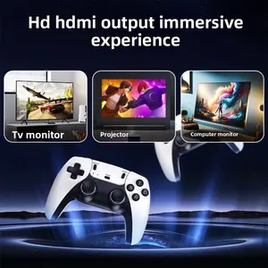 M15 Retro Game Console 2.4G Wireless Dual Controllers HD TV Plug and Play Classic Arcade Gaming System Supports PS1 Games Family Entertainment Console for Home TV Gaming