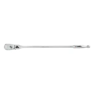 Gearwrench 0.5 in. Drive 90 Tooth Full Polish Locking Flex Head Teardrop Ratchet - 24 in.