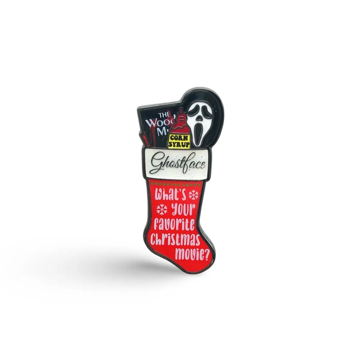 Christmas Horror Stocking "Ghostface” Scream Enamel Pin