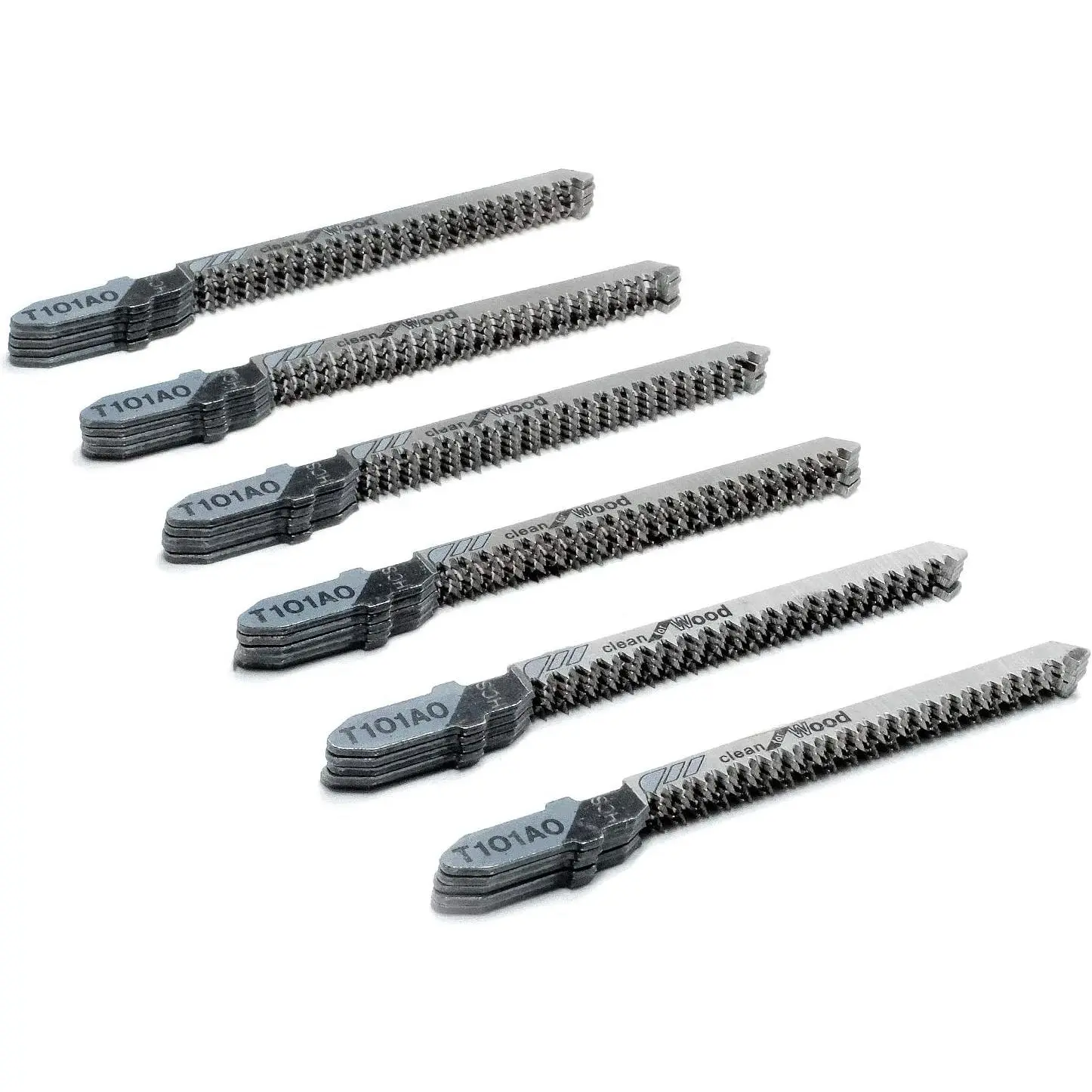 30- T101AO 3-1/4 Inch 20 TPI Assorted T-Shank Scrolling Jig   Set for Clean