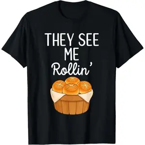 They See Me Rollin' Thanksgiving Dinner Pun Family Matching T-Shirt