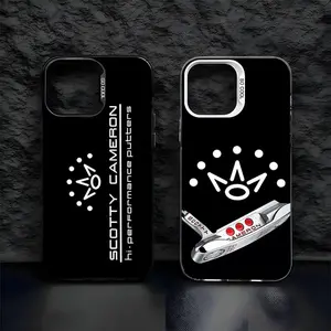 King Crown Scotty Camerons Protective Phone Case For iPhone17 Air 16 15 14 Plus 13 12 11 Pro 7 8 XS Max XR silver black bumper case
