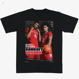 SLAM Cover Tee, Bailey + Harper Basketball Graphic Shirt, Sports Fan Streetwear Tee, Unisex Fit for Men and Women