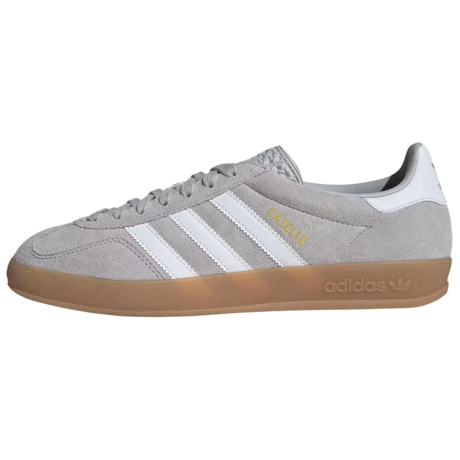 Adidas Gazelle Indoor Grey White' Versatile Durable Low Top Skate Shoes Unisex JQ0176