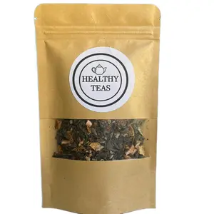 Liver Love Dandelion Root Green Tea Lemon Loose Leaf Beverage Natural Caffeinated goji