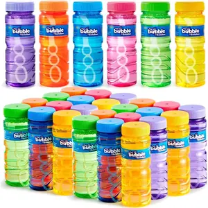 Bubble Bottles 6/12/24/36PCS (4oz Solution), Bubbles for Toddlers 1-3, Blow Bubbles Solution Wand Bulk for Party Favors for Kids, Toddler Summer Outdoor Toys Gift for Kids (6)