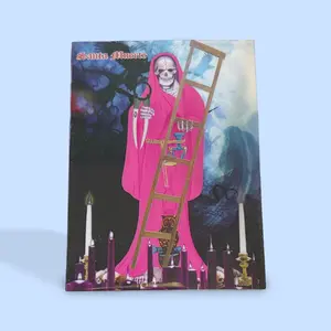 Santa Muerte prayer card in Spanish 3x4 inches