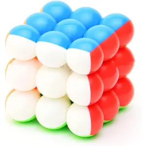 CuberSpeed YJ 3x3 Ball Cube Bead 3x3x3 Stickerless Magic Cube Puzzle