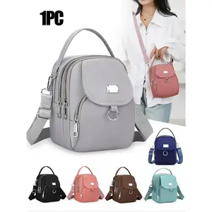 Women's Oxford Cloth Crossbody Bag, Convertible Shoulder Bag, Casual Single Shoulder Design, Commuter Crossbody Bag, Zipper Closure, Polyester Lining, Large Capacity Underarm Bag