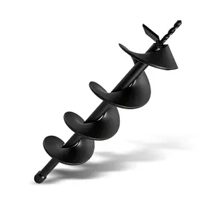 Auger Drill Bit Earth Bit 6 x 31 inch Garden Spiral Drill Bit  or Umbrella Hole Digger with 3/4 Shaft