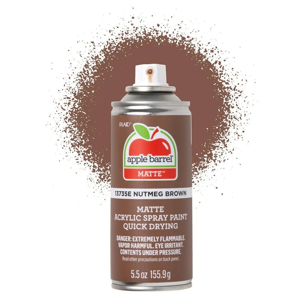 Apple Barrel Matte Acrylic Spray Paint - Nutmeg Brown -13735E