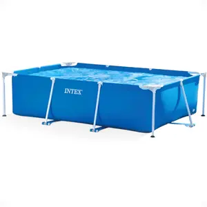 Intex 9.8-ft x 6.5-ft x 28.8-in Metal frame Rectangle Above-Ground Pool