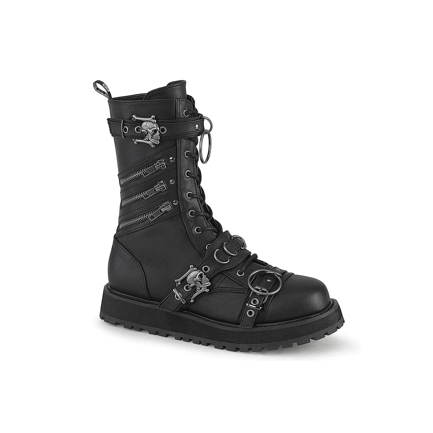 Skull & Crossbone Combat Boots [VALOR-240]