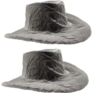 Cowboy Rain Hat Covers - Plastic  - Men's Dust & Rain Protection