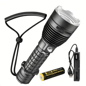 Ultra-Bright LED Diving Flashlight- High Lumens Diving Flashlight, Underwater Torch With Rechargeable Battery & Charger, Shockproof For Spearfishing, And Outdoor Adventures Lighting Dive