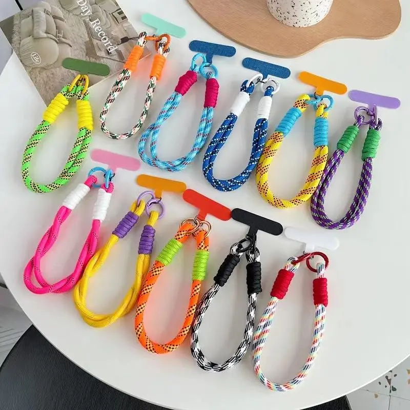 Portable Twisted Rope Phone Lanyard, Anti-lost Phone Strap, Fashionable and Sturdy Wrist Strap, Mobile Phone Case Lanyard, Phone Accessories