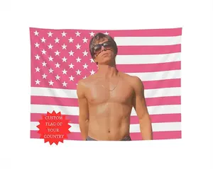 Nicholas Chavez Flag - Nicholas Chavez Pink American Flag - Poster Tapestry Birthday Gift Gift for daughter Gift for son Unique Gift