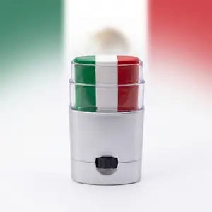 3 color Face Paint Stick + Football Tattoo Kit | Retractable & Portable | Instant Red White Blue Stripes | for Stadium Crowds & Sports Celebrations Long Lasting