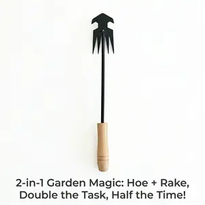 Multifunctional Stainless Steel Weed Puller Hoe, Garden Soil Loosening Tool, Gardening Weeding Helper, Essential Lawn Care Equipment, Durable Gardening Tools