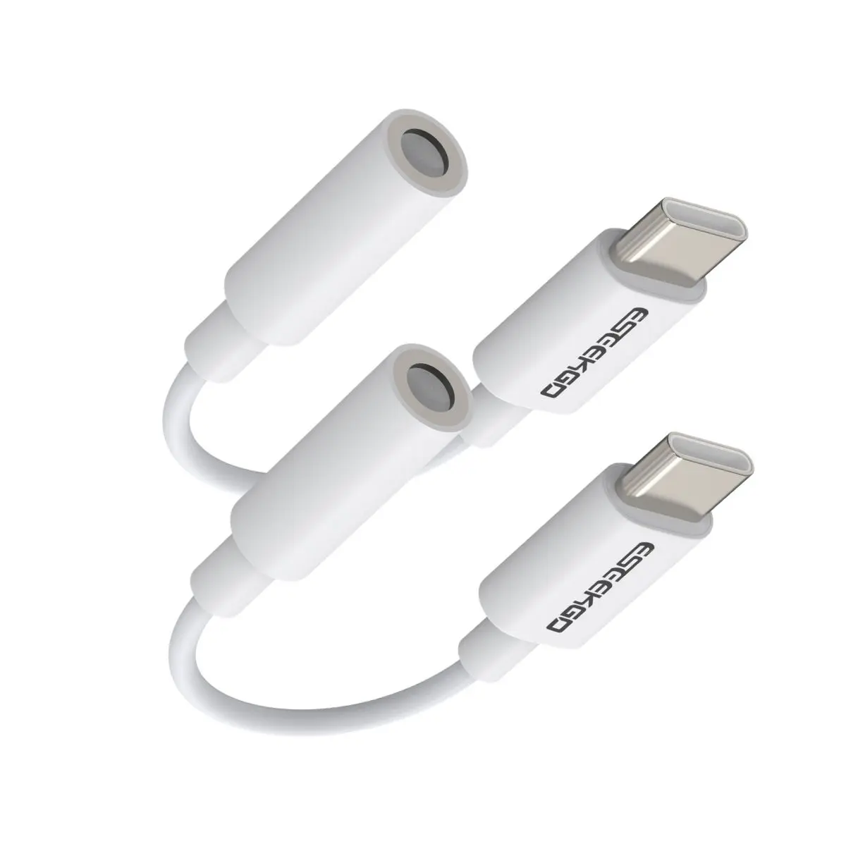 Type C to 3.5mm Female Headphone Jack Adapter, USB C to Aux Audio Dongle Cable Cord Compatible for iPhone iPad Samsung Galaxy Laptop Headset Earphone Speaker