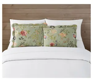 American Traditions Edens Garden Pair of King Shams
