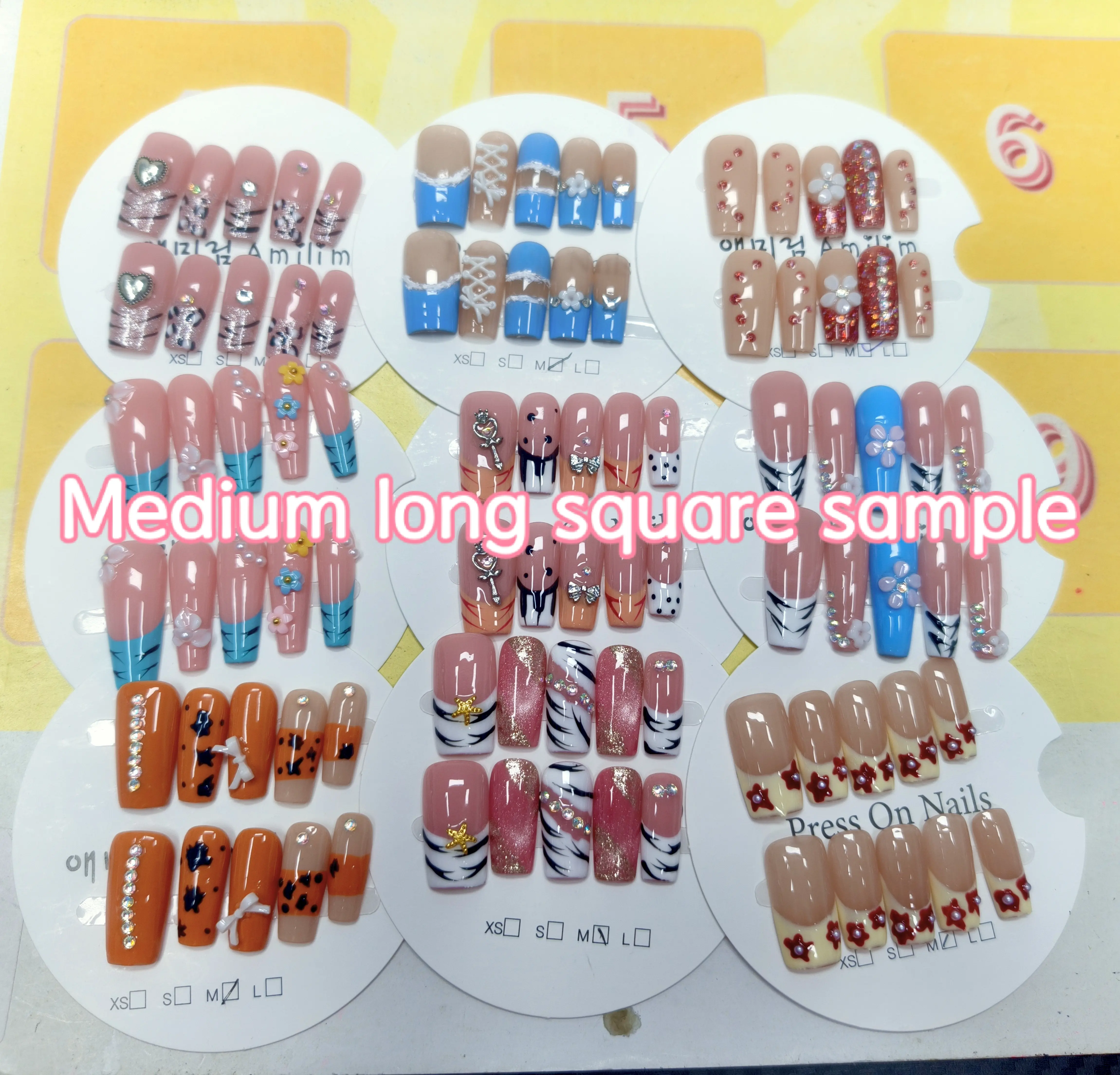 Lyn(21185)gc.$40 for 27 pairs pretty nails mystery box, free shipping!!! Styles are a surprise. Pick your size and length.