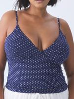 Navy and White Polka Dot