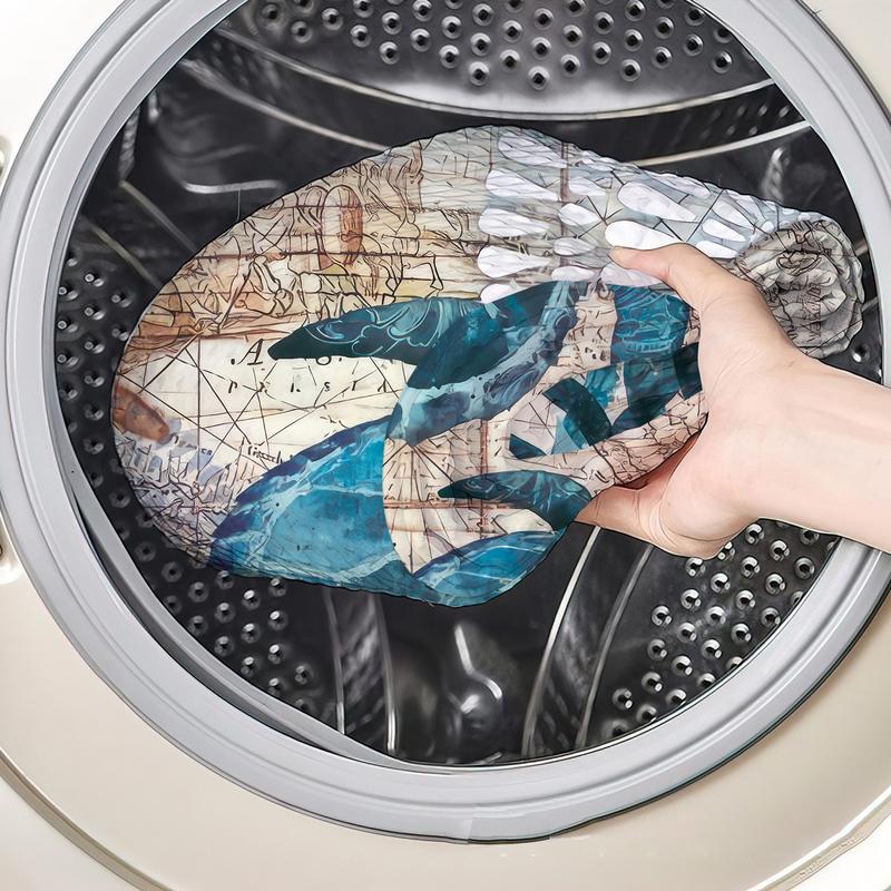 Digital Print Waffle Waterproof Shower Curtain, Quick Installation No Hooks, Double Layer Snap-In Liner, Stylish Bathroom Decor for Home Hotel Salon Dormitory