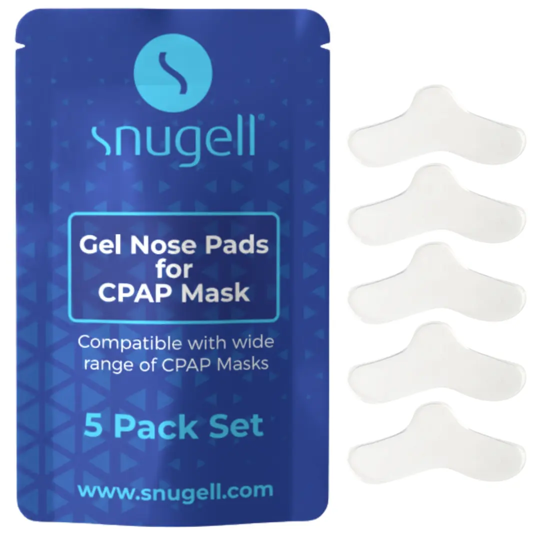 Snugell CPAP Nose Pads for CPAP Masks - 5-Pack Set, Compatible with Wide Range of CPAP Masks