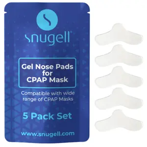 Snugell CPAP Nose Pads for CPAP Masks - 5-Pack Set, Compatible with Wide Range of CPAP Masks
